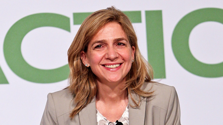 Princess Cristina smiling at event