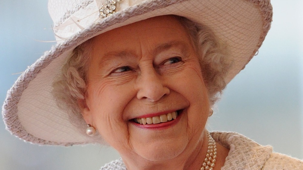 Queen Elizabeth white hat