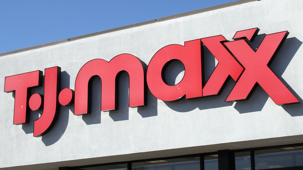 TJ Maxx storefront sign