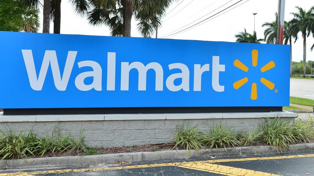 Walmart store sign