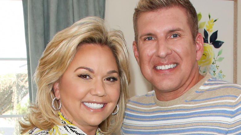 Julie Chrisley and Todd Chrisley smile