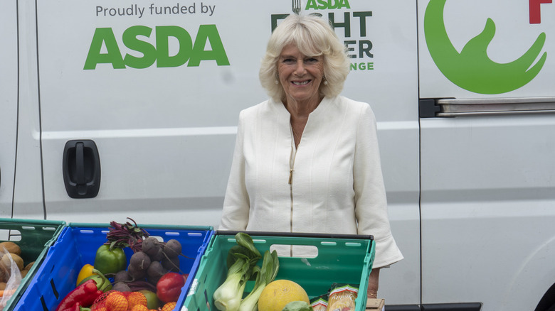 Camilla with produce 