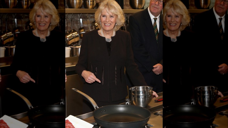 Camilla, queen consort, in kitchen 