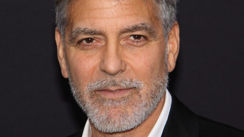 George Clooney posing