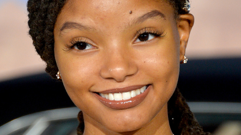 Halle Bailey smiling