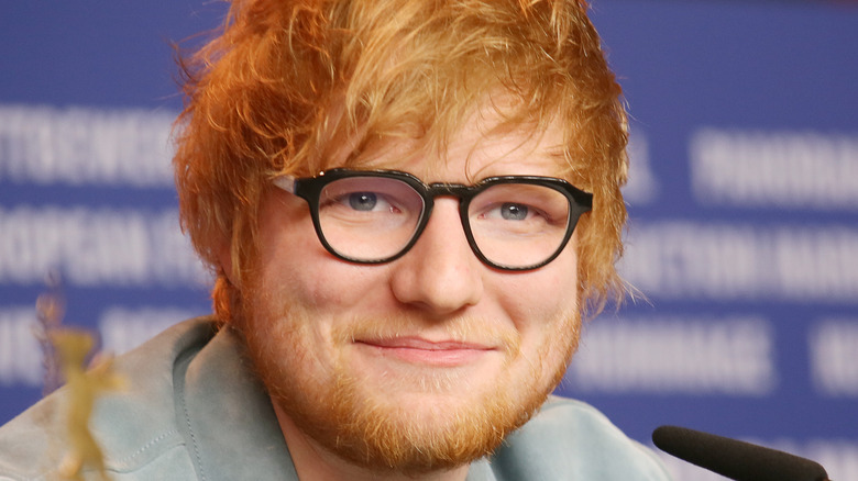 Ed Sheeran smiling