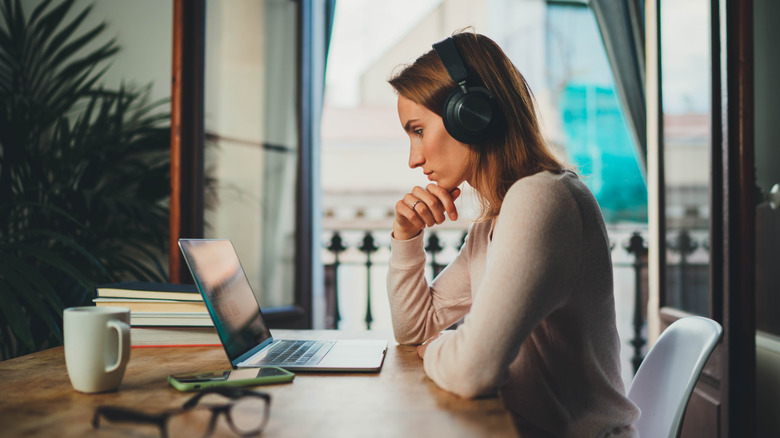 Woman working