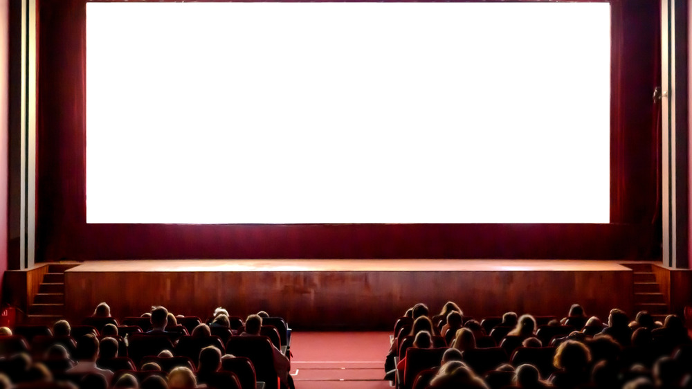 Crowd at movie theater