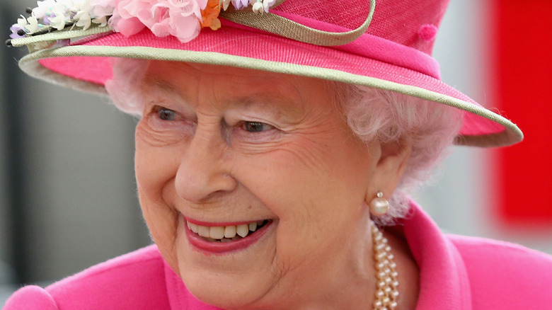 Queen Elizabeth smiling