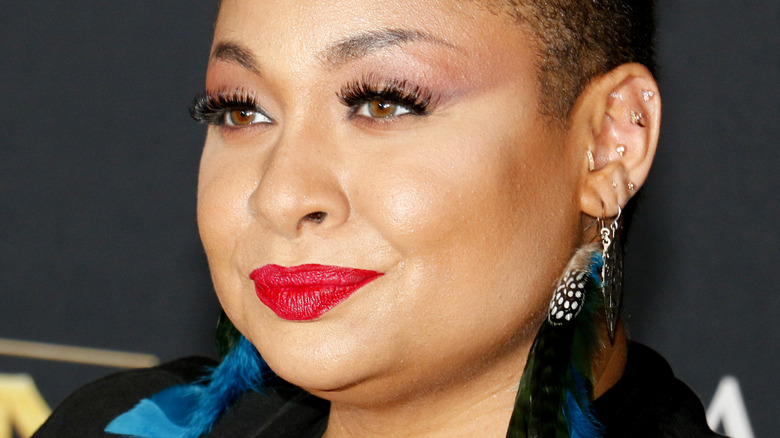 Raven Symone with slight smile