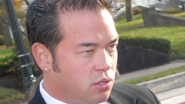 Jon Gosselin outside the courthouse in 2009 after a divorce hearing with then-wife Kate Gosselin.