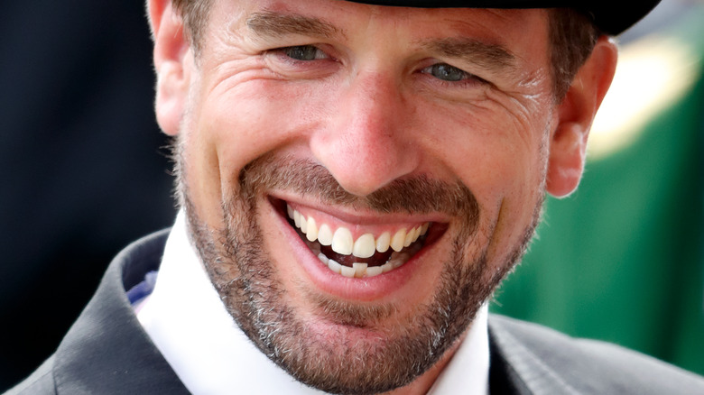 Peter Philips smiling with facial hair at a royal event 