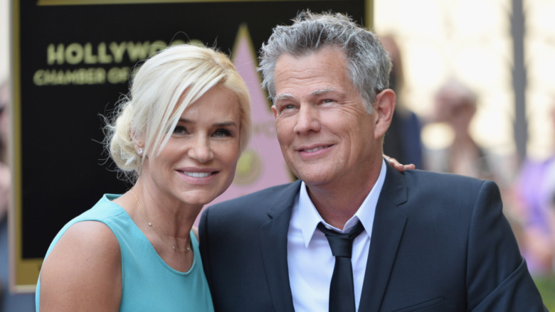 Yolanda Hadid and David Foster smiling