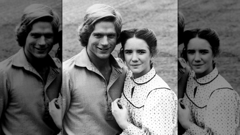 Dean Butler and Melissa Gilbert as Almanzo Wilder and Laura Ingalls on the 1970s Little House on the Prairie show