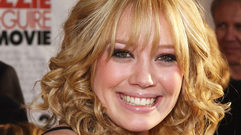 Hilary Duff smiling wide