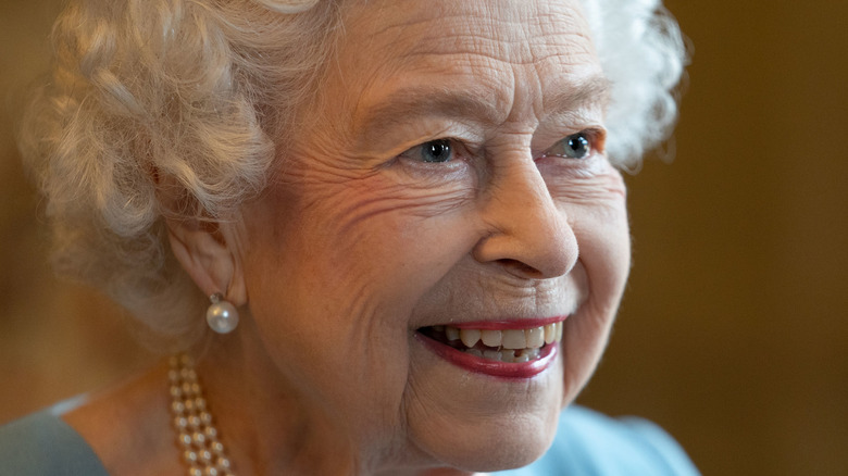 Queen Elizabeth smiling