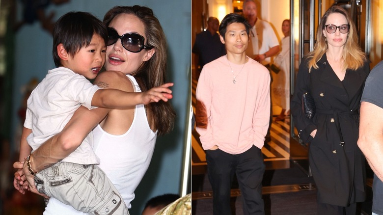 Angelina Jolie and son Pax