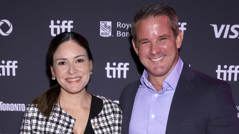 Sofia and Adam Kinzinger at the 2024 premiere of "The Last Republican"
