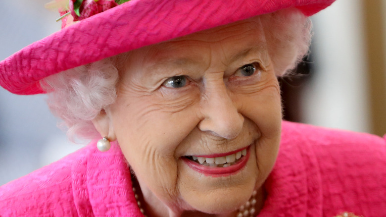 Queen Elizabeth smiling