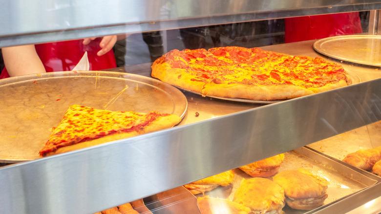 Costco pizza view from outside