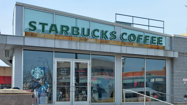 A Starbucks store front