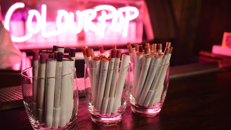 colourpop makeup display