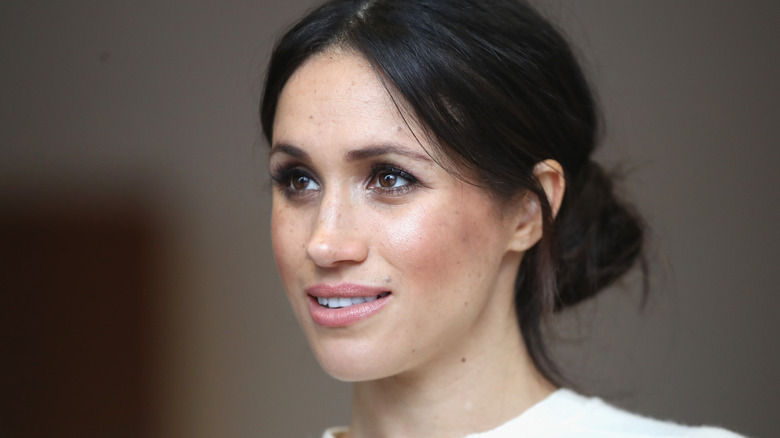 Meghan Markle looking away