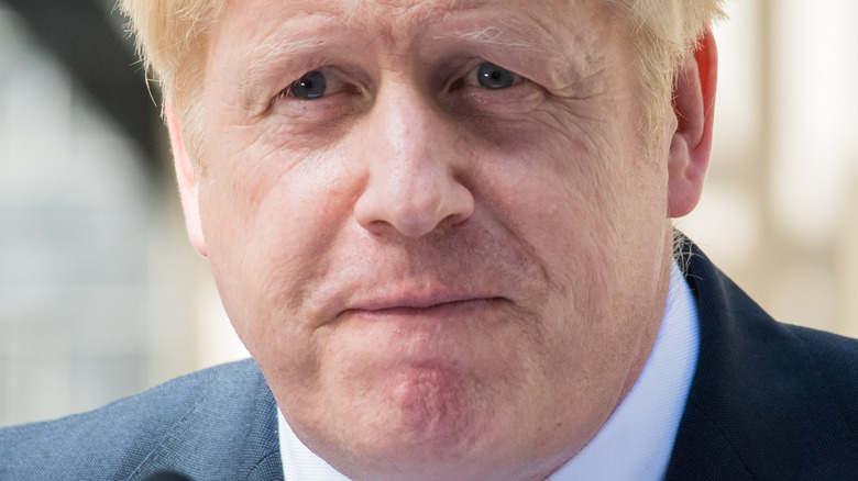 Close up of Boris Johnson