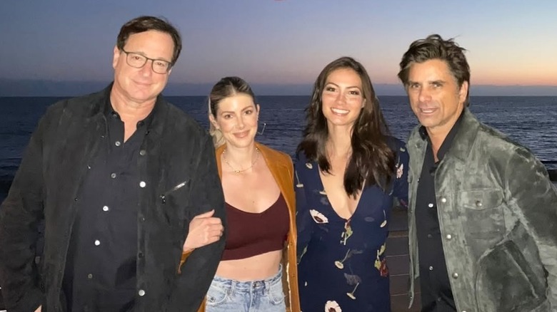 Bob Saget, Kelly Rizzo, Caitlin McHugh, and John Stamos in a photo the last time they were all together before Saget's passing.
