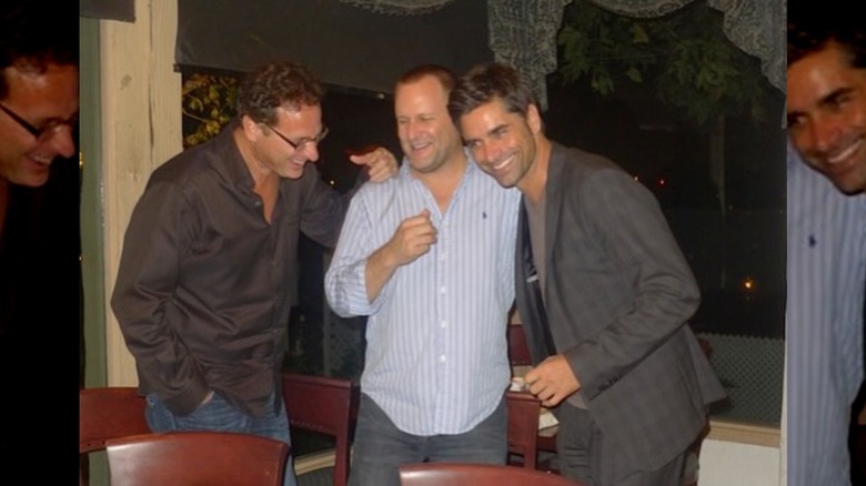 Bob Saget, Dave Coulier, and John Stamos share a laugh.