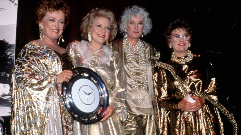 Rue McClanahan, Betty White, Bea Arthur and Estelle Getty attend the Night of 100 Stars After-Party in New York City.