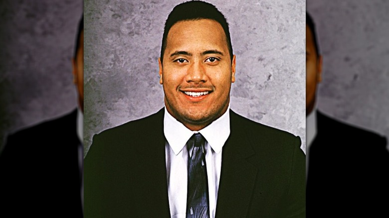 Dwayne Johnson in college