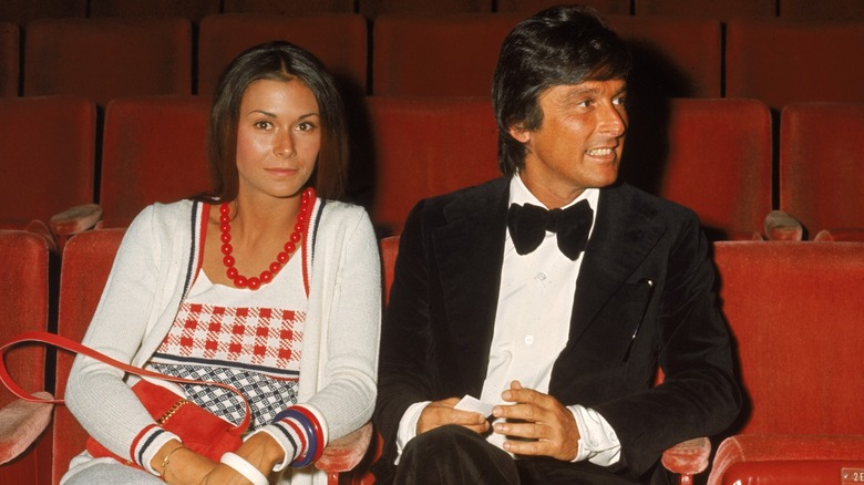 Kate Jackson and Robert Evans in their seats at the 45th Academy Awards