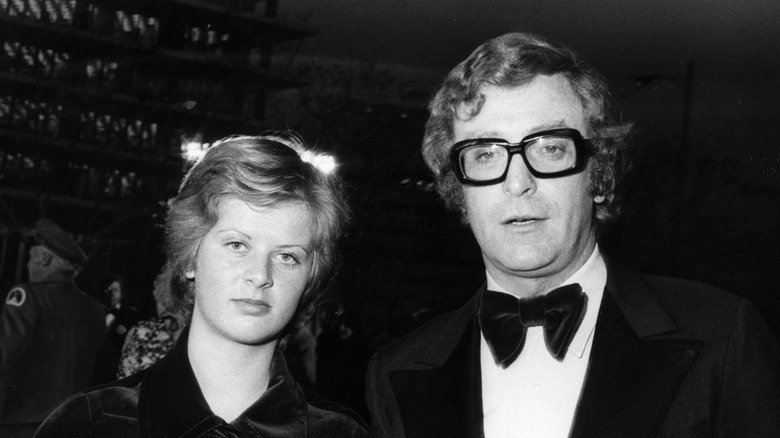 Michael Caine alongside his daughter at the 1973 Oscars