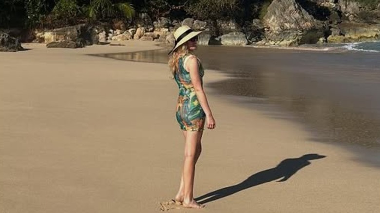 Tiffany Trump poses for a photo on a beach in this photo posted in January 2025 (2025)