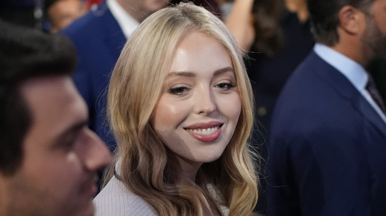 Tiffany Trump attends the first day of the Republican National Convention at the Fiserv Forum on July 15, 2024 in Milwaukee, Wisconsin (2024)