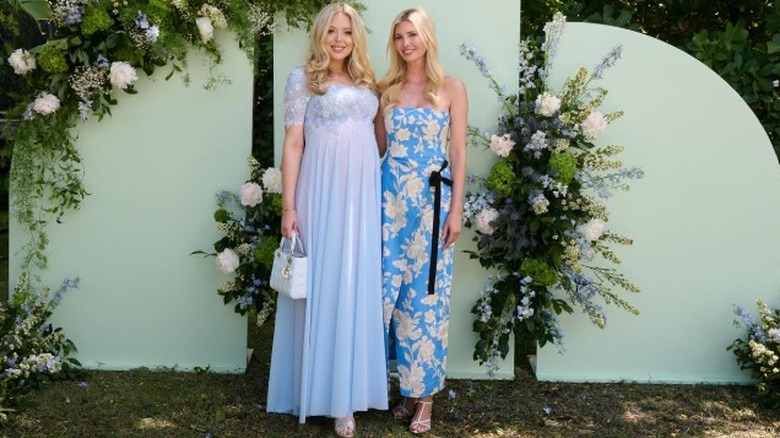 Tiffany Trump and Ivanka Trump pose together for Tiffany's baby shower (2025)