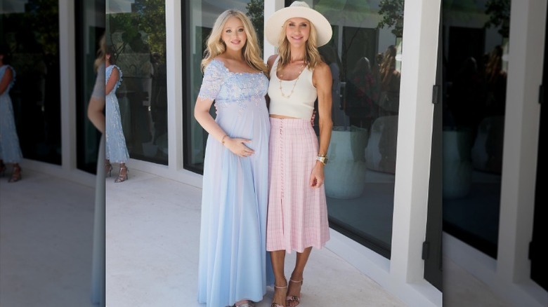 Tiffany Trump and Lara Trump pose together for Tiffany's baby shower (2025)