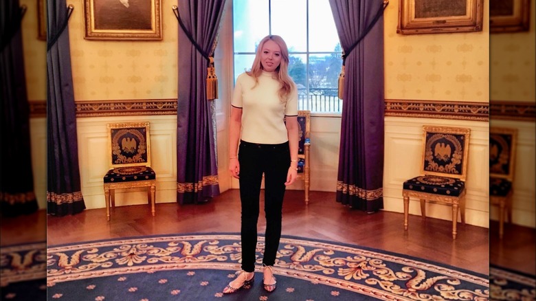 Tiffany Trump posing in the White House