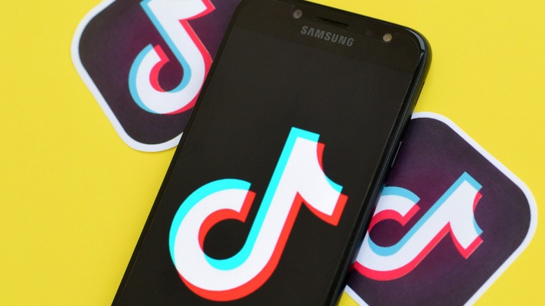 tiktok logo cellphones