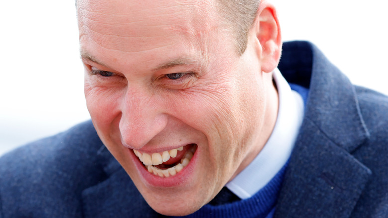 Prince William smiling hugely