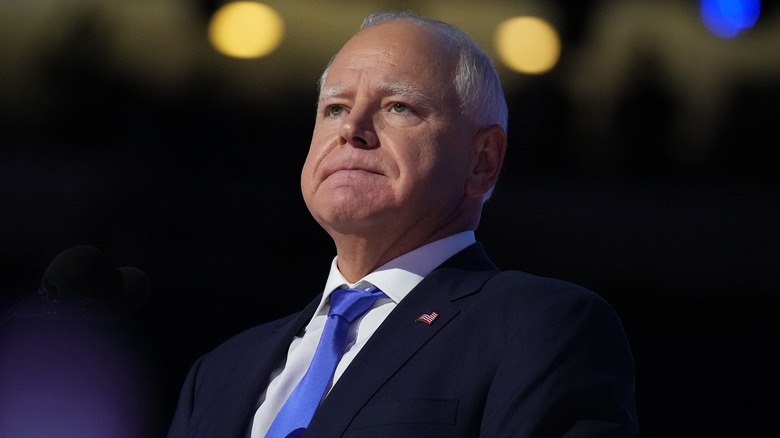 Tim Walz frowning
