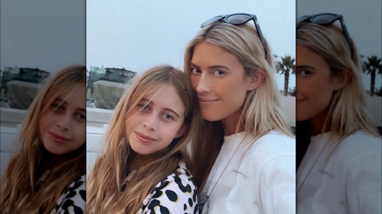 Christina Hall and her daughter
