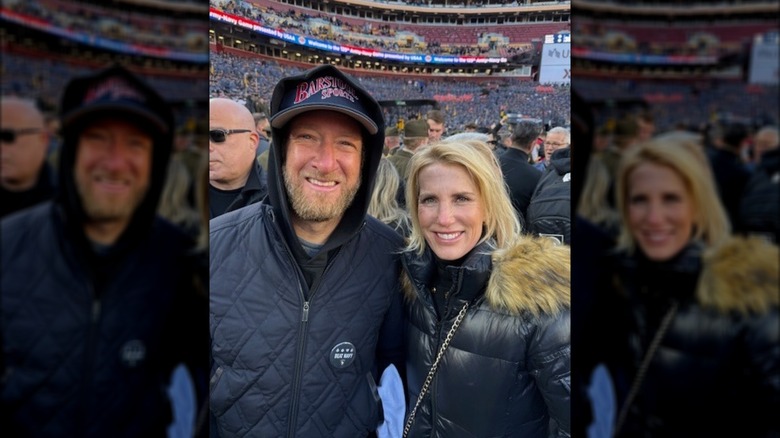 Dave Portnoy and Laura Ingraham at the Army-Navy Game, 2024