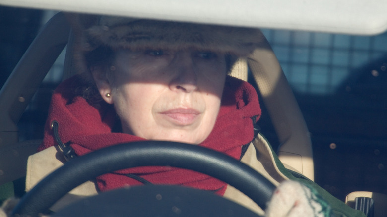 Princess Anne driving