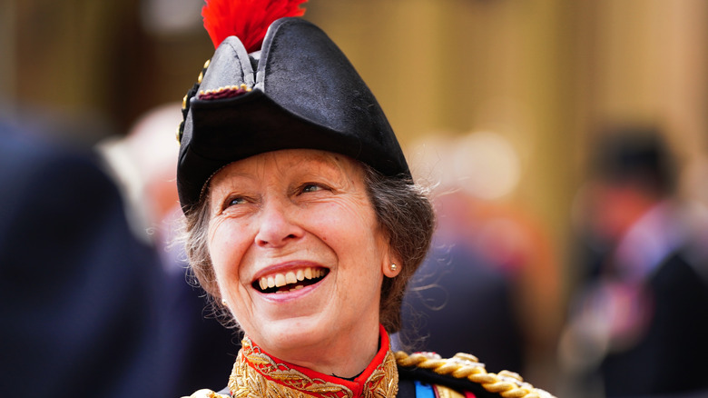 Princess Anne laughing
