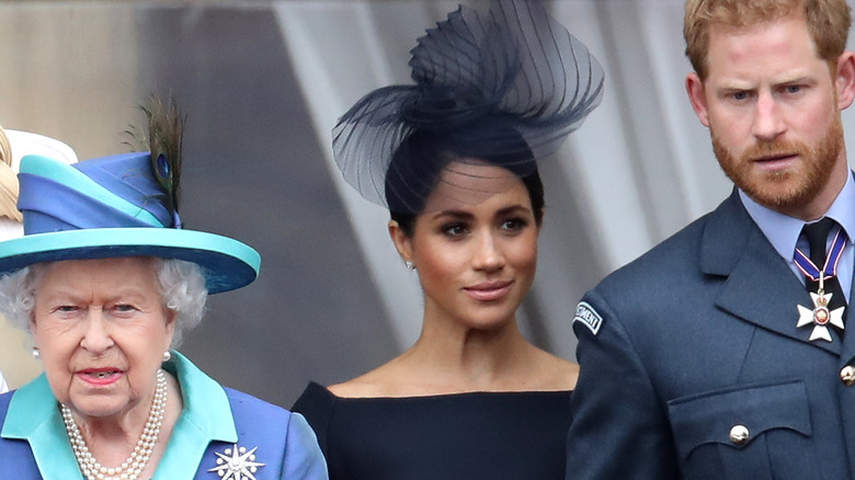 Queen Elizabeth, Meghan Markle, Prince Harry