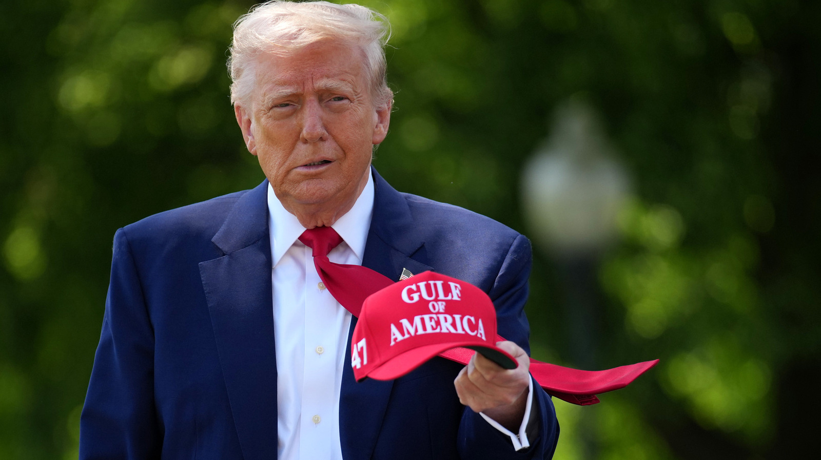Times Trump Tried (& Failed) To Hide Botched Makeup & Signs Of Aging With Tacky MAGA Hats