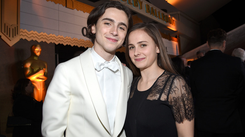 Pauline and Timothee Chalamet at the Annual Academy Awards Governors Ball