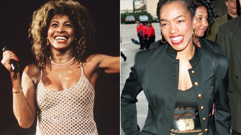 Left: Tina Turner, Right: Angela Bassett